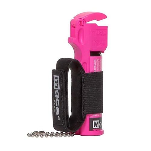 PEPPER MACE JOGGER - HOT PINK 18GSport Pepper Spray Pink - Up to 20 Bursts - 18 grams - 12' Range - UV dye leavesa long-lasting residue to support investigation and identification - OC pepper spray causes respiratory distress and coughing, impaired vision - Hand Strapspray causes respiratory distress and coughing, impaired vision - Hand Strap